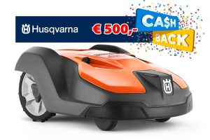 500 Euro Cashback Actie | Husqvarna Automower® 550 Robotmaaier voor gazons tot 5000m²