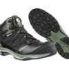Albatros UltraTrail Olive CTX Mid veiligheidsschoen, rechter zijaanzicht en onderzool.