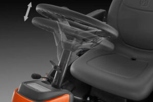 Telescopische stuurkolom voor het verstellen van de stuurhoogte voor optimale ergonomie.
