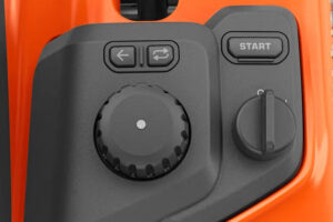 Intuïtieve gebruikersinterface met draaiwiel voor eenvoudige bediening van de machine.