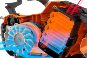 Husqvarna 525iRXT bosmaaier met ActiveCool voor efficiënte accukoeling